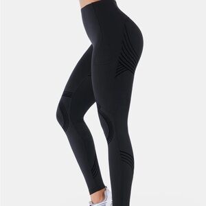Fanka Black Body Sculpt Full-Length Leggings (Reversible Wear)